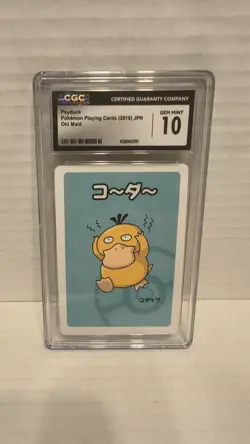 ✨ ✨ CGC 10 Psyduck Pokemon Playing Card 2019 Japanese Old Maid - Image 1