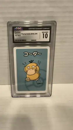 ✨ ✨ CGC 10 Psyduck Pokemon Playing Card 2019 Japanese Old Maid - Image 2