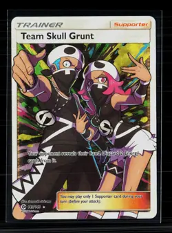 Pokemon 2017 Sun & Moon Team Skull Grunt FA #149/149 - Image 1