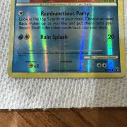 Pokemon Slowpoke 2010 66/90 Undaunted Reverse Holo LP - Image 3