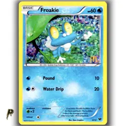 Pokemon McDonalds Promo Froakie 4/12 Stamped Holo Exclusive Card MP - Image 1