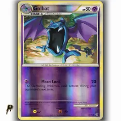 Pokemon HGSS Unleashed Golbat 30/95 Uncommon Reverse Holo LP - Image 1