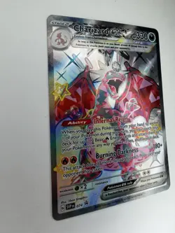 Pokemon TCG Charizard EX Scarlet & Violet Black Star Promo Card 074 NM Condition - Image 2