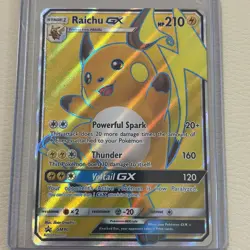 Pokemon TCG Raichu GX SM90 Sun & Moon Black Star Promo Holofoil Card NM⁠ - Image 1