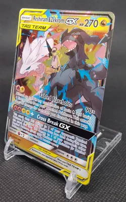 Reshiram & Zekrom GX 157/236 Sm-Cosmic Eclipse Pokemon Holo - Image 2