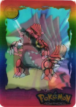 Pokemon Advanced 2004 Panini Lenticular Action Card #102 Groudon LP - Image 2