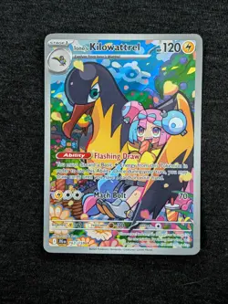 Pokemon TCG Iono's Kilowattrel Card Journey Together IR 163/159 - Image 1