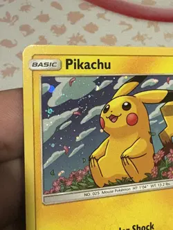 Pokemon Card Pikachu SM206 Sun & Moon Black Star Promo SWIRL Near Mint - Image 2