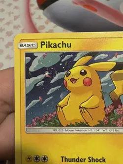 Pokemon Card Pikachu SM206 Sun & Moon Black Star Promo SWIRL Near Mint - Image 3