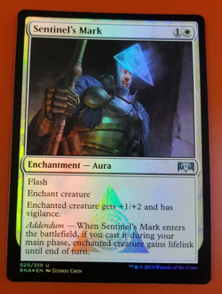 1x Sentinel's Mark | FOIL | Ravnica Allegiance | MTG Magic Cards - Image 1