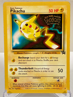 Pikachu (Movie Promo) 04/53 - WOTC Black Star Promo Pokemon Card - MP / HP - Image 1