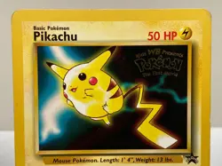 Pikachu (Movie Promo) 04/53 - WOTC Black Star Promo Pokemon Card - MP / HP - Image 3