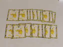 20x McDonald’s Pokemon 25th Anniversary Pikachu Cardboard Card Frame Toy 4 - Image 1