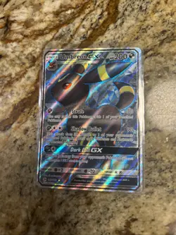 Pokemon TCG Umbreon GX 142/149 Sun & Moon Base Full Art Ultra Rare Holo Card - Image 1