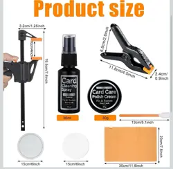 Trade Card Flattening Kit Sports Card Repair Care Cleaning Tools Included - Image 2