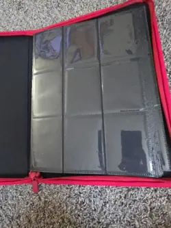 Card Binder Zipper Z-Folio LX 360 Card Holder Used Great Condition - Image 3