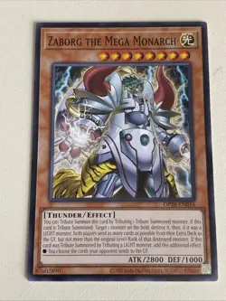 Yugioh - Zaborg the Mega Monarch - NM - Plus Free Holo Card - B - Image 1