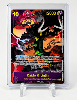 One Piece Kaido & Linlin OP08-119 SEC Parallel Alt Art English Card - Image 1