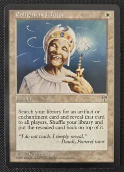 Enlightened Tutor Mirage Regular Official Wizards of the Coast Card - Image 1