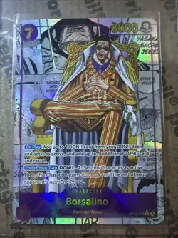 Borsalino (Manga) Alt Art OP16-073, The Time of Battle, One Piece Card Game, Eng - Image 1