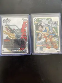 Bandai Dragon Ball Super Card Game 3-Card Leader Foil Lot: Shenron + Son Goku - Image 1