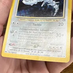 Steelix German 15/111 Neo Genesis Stahlos Holo Pokemon Card HP - Image 3