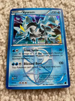 2013 Kyurem Holo Rare Plasma Freeze Pokemon Card NM 31/116. M - Image 1