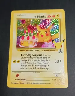 Birthday Pikachu #24 Celebrations Holo Pokemon Card - Image 1