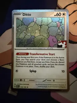 Ditto - (Cosmos Holo) 132/165 Prize Pack Series Cards Holo Pokemon TCG Near Mint - Image 1