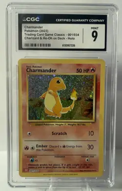 Charmander 001/034 Trading Card Game Classic Holo - Image 1