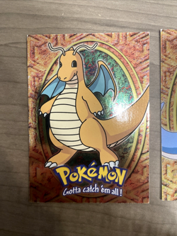 Dragonite, Dragonair, & Dratini 1999 Topps Pokemon Holo Foil Blue Label Card Lot - Image 2