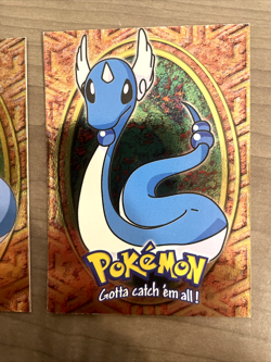 Dragonite, Dragonair, & Dratini 1999 Topps Pokemon Holo Foil Blue Label Card Lot - Image 4