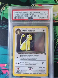 2000 Dark Persian Promo Card 17 No HP Error. PSA 8 Graded - eBay Authenticated - Image 1