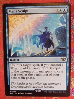 Mana Sculpt Secrets of Strixhaven Magic The Gathering MTG Blue Instant Card - Image 1