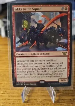 Akki Battle Squad [Kamigawa Neon Commander] #18 Magic MTG Cards NM - Image 1