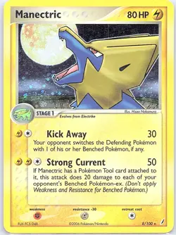 Manectric 8/100 Holo Crystal Guardians - Pokemon Card - LP - Image 1