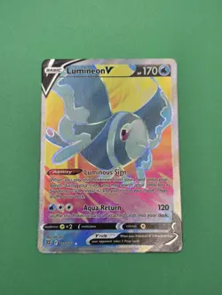 Lumineon V 155/172 Pokemon Card Brilliant Stars Full Art Holo Ultra Rare TCG - Image 1