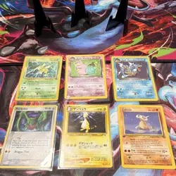 Nintendo Pokemon TCG 6-Card Holo Lot - Scyther, Dark Gyarados, Rayquaza - Image 1