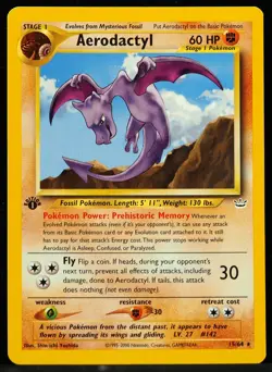 Aerodactyl #15/64 1st Ed. Neo Revelation NM/M Pokemon Card - Image 1