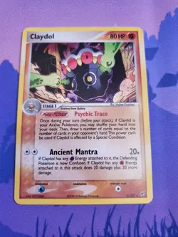 Pokemon Claydol 5/107 Deoxys Holo Rare 80HP Stage 1 English TCG Card 2005 - Image 1
