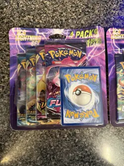 Lot of 2- Pokemon TCG Lightning Set. (8 Booster Packs With 2 Additional Cards) - Image 2
