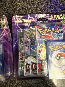Lot of 2- Pokemon TCG Lightning Set. (8 Booster Packs With 2 Additional Cards) - Image 5