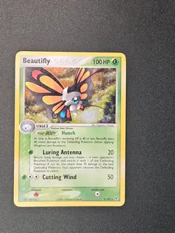 Pokemon TCG Beautifly 2/107 EX Deoxys Holo Vintage Card English - Image 1