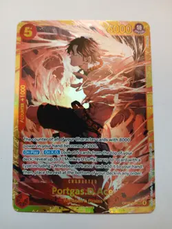 Bandai One Piece Card Game Portgas D. Ace OP16-118 SEC Alt Art - Image 1