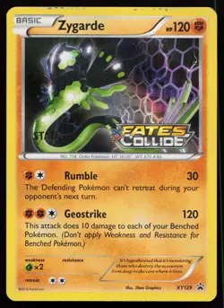 Zygarde XY129 Promo XY Promos Stamped Staff Pokemon Card - Image 1