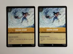 Set of 2 - Raging Storm 28/204 Winterspell NM Lorcana Disney - NM Non Foil - Image 1
