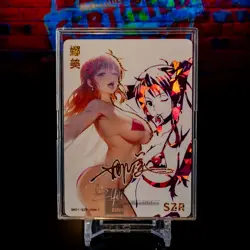 Nami SZR Girl Story Gold Holo Ice Foil Card Waifu Anime Signed One Piece - Image 2