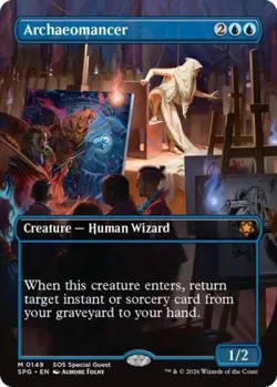 Archaeomancer (Borderless) -Foil Near Mint MTG Special Guests - Image 1