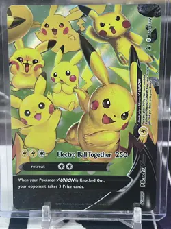 Pikachu V-Union PROMO Set of All 4 Cards SWSH139-142 LP Pokemon Nintendo M9253 - Image 5