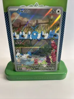 Pokemon TCG Swablu Paradox Rift Illustration Rare Full Art Holo Card 213/182 NM - Image 4